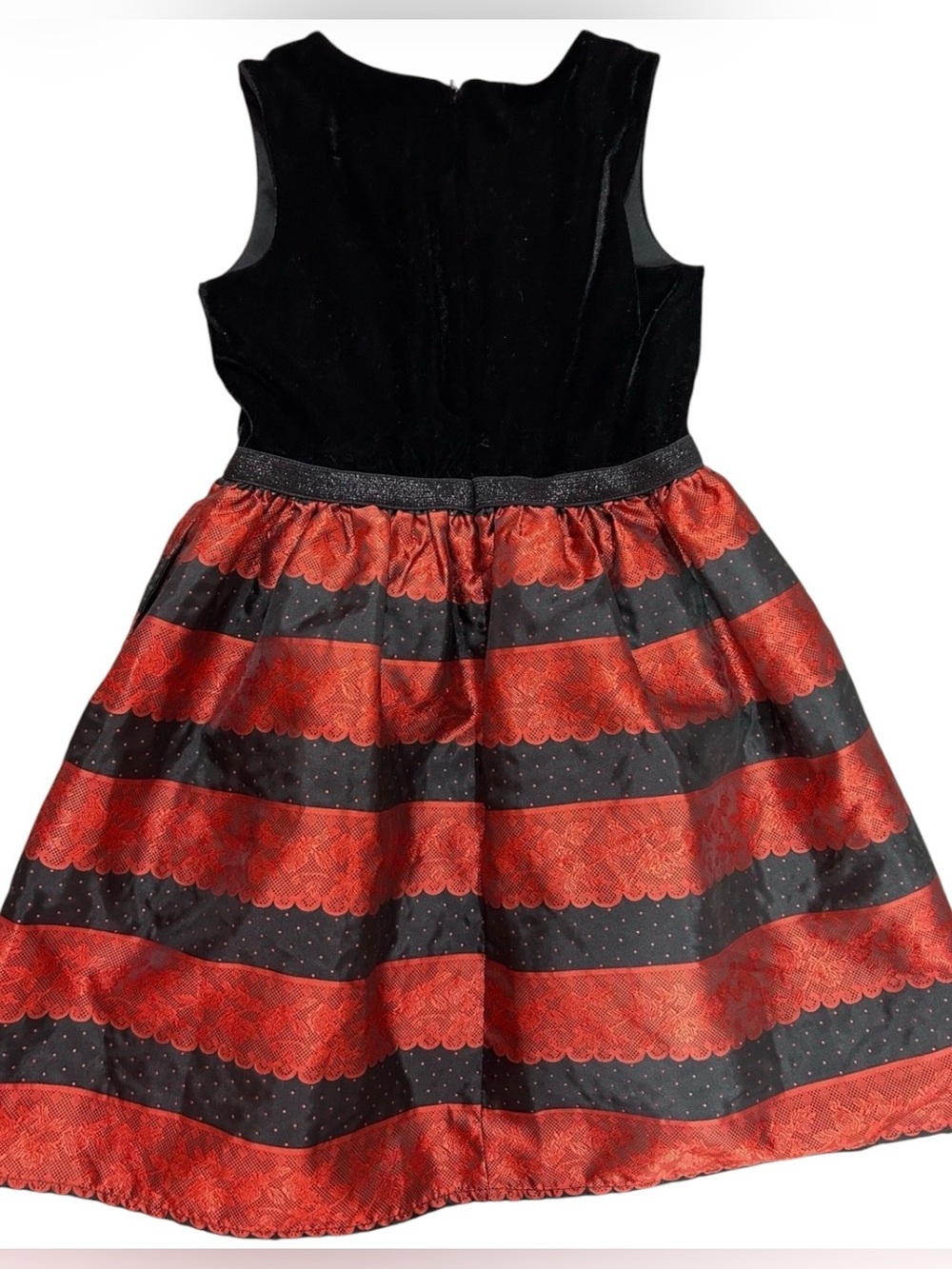 Girls’ blush by Us Angels Black & Red Holiday Party Dress Sz 8